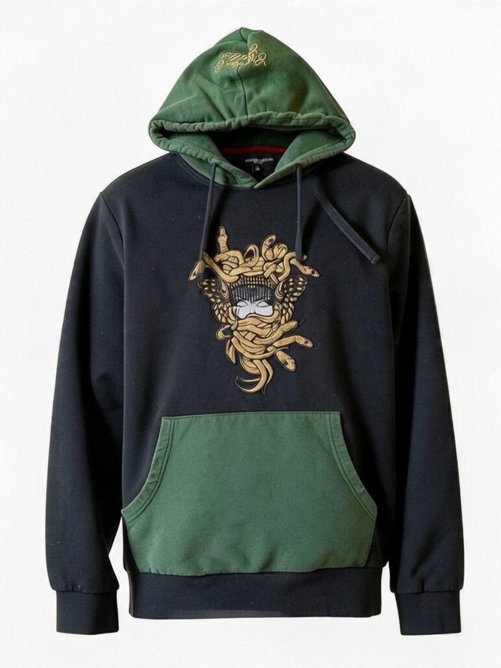 Crooks & Castles Men’s Zip Hoodie | Retro Medusa | Size Large | Cotton Poly